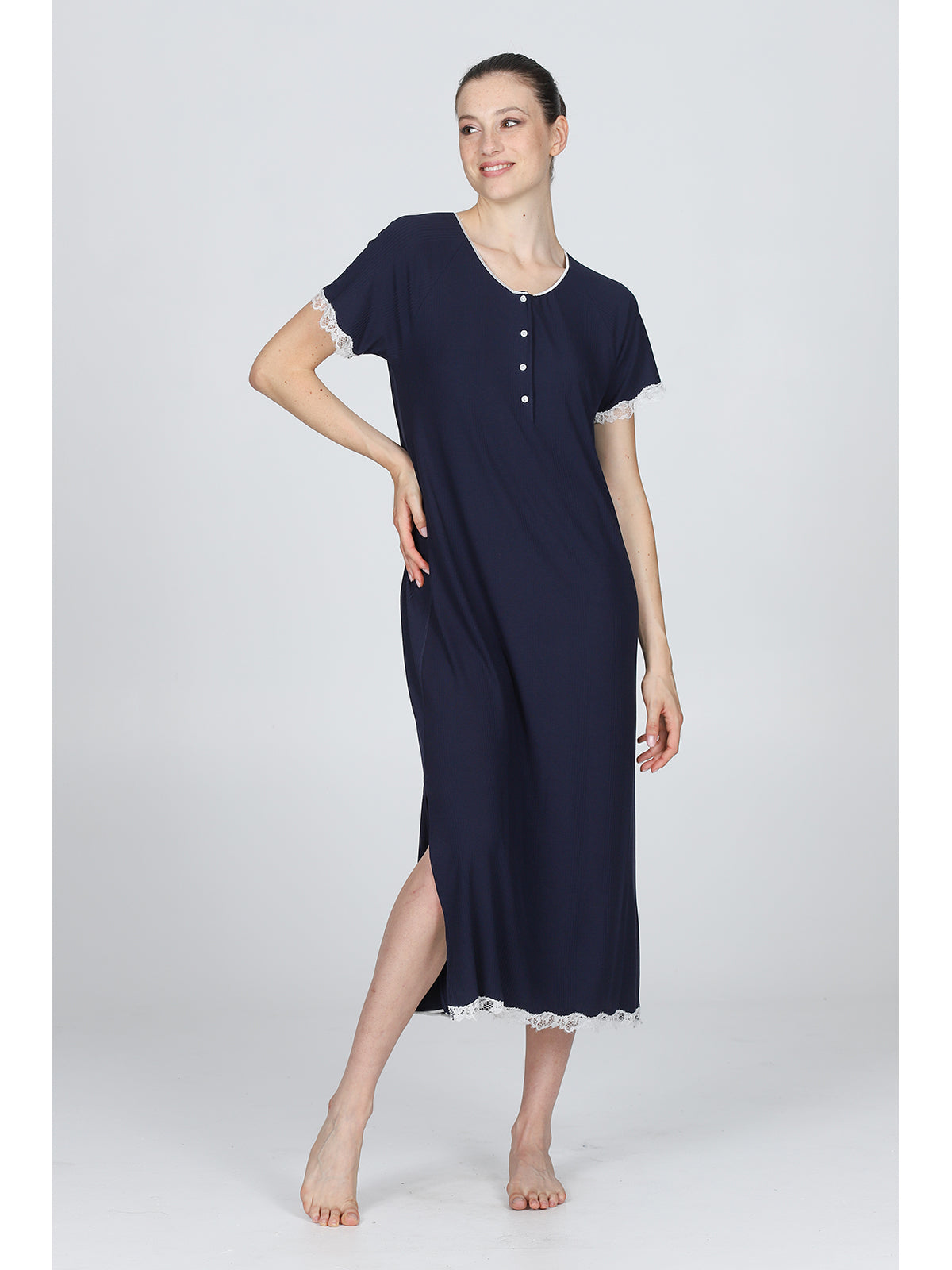 Morbida Camicia Da Notte In Micromodal