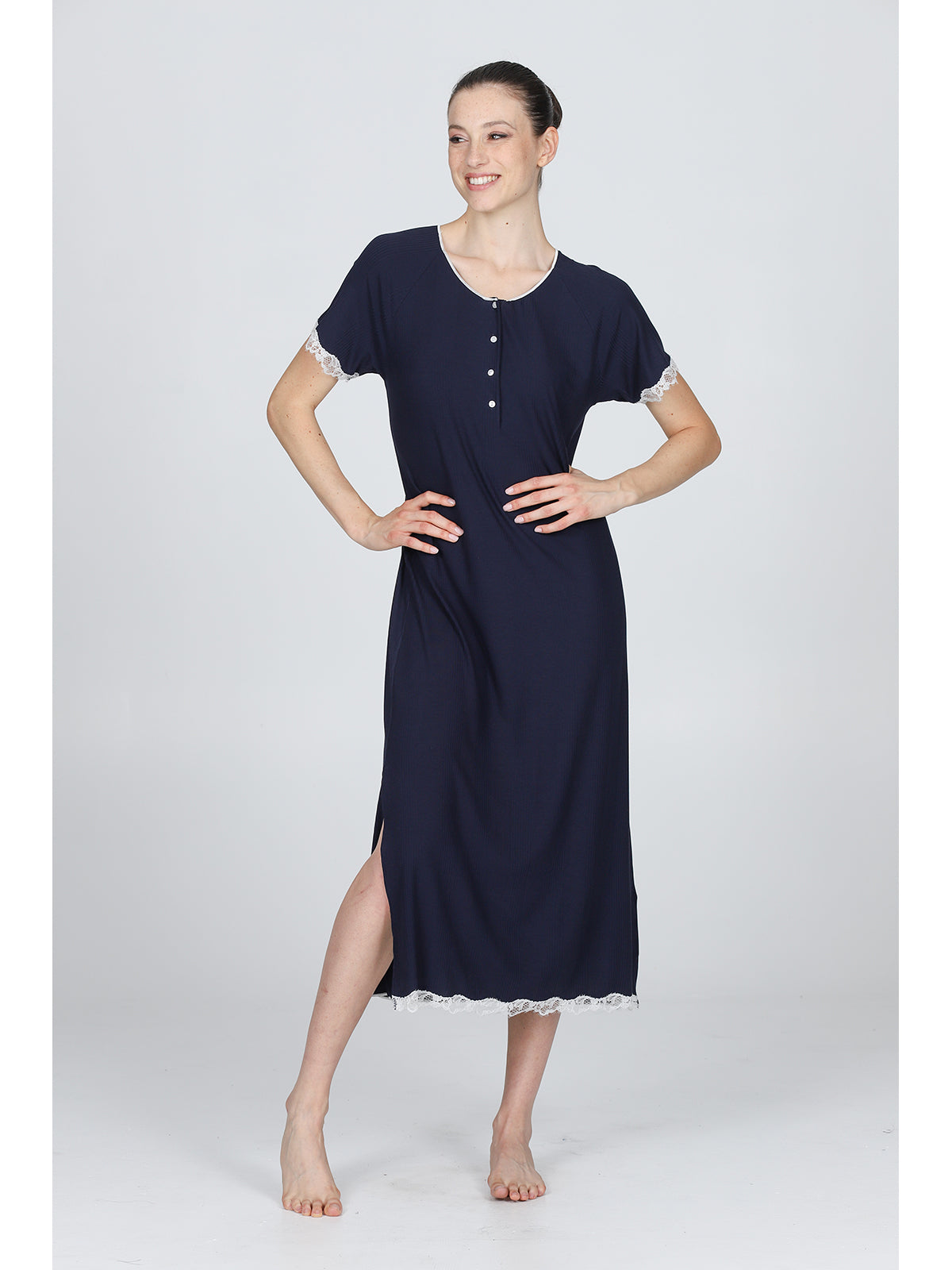Morbida Camicia Da Notte In Micromodal