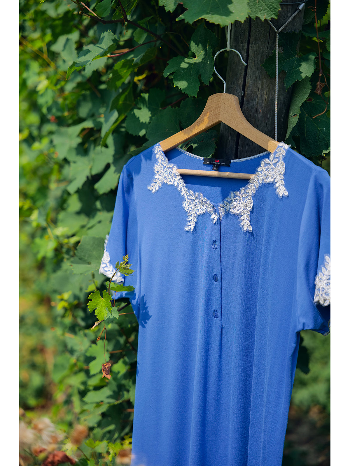 Camicia Da Notte Con Macrame'