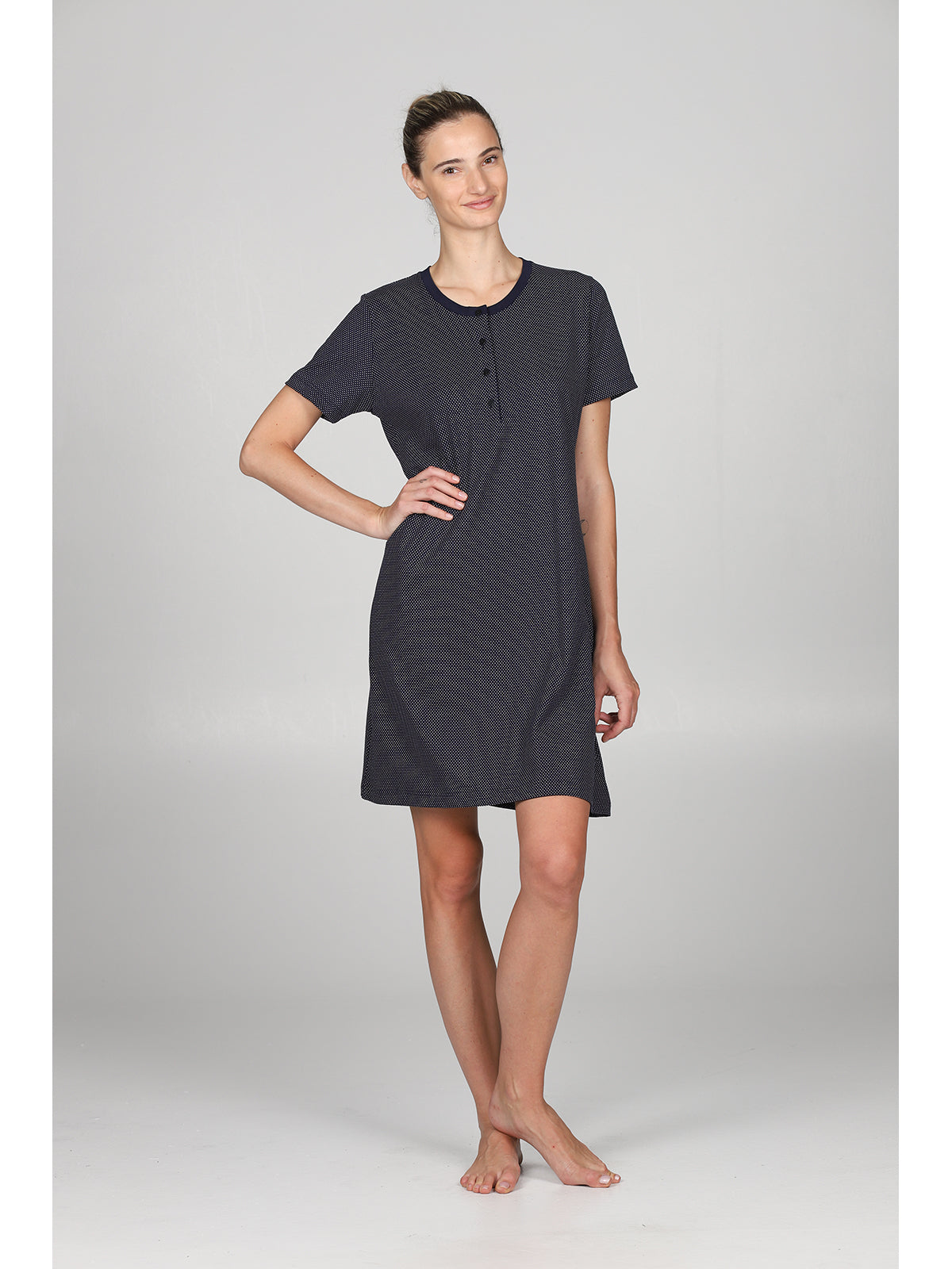 Elegante canotta mm serafino Blu Boglietti