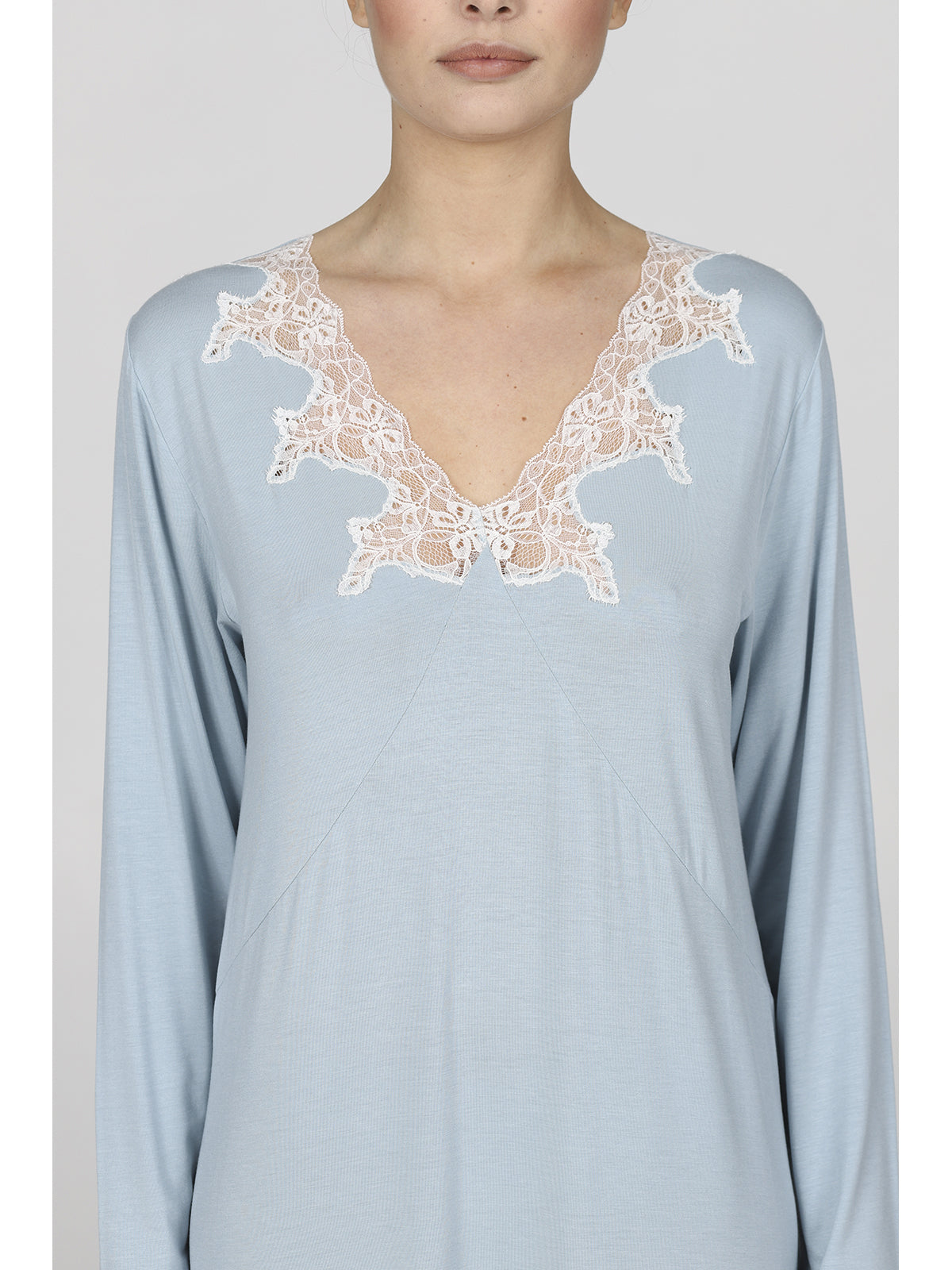 Camicia da notte lunga in modal