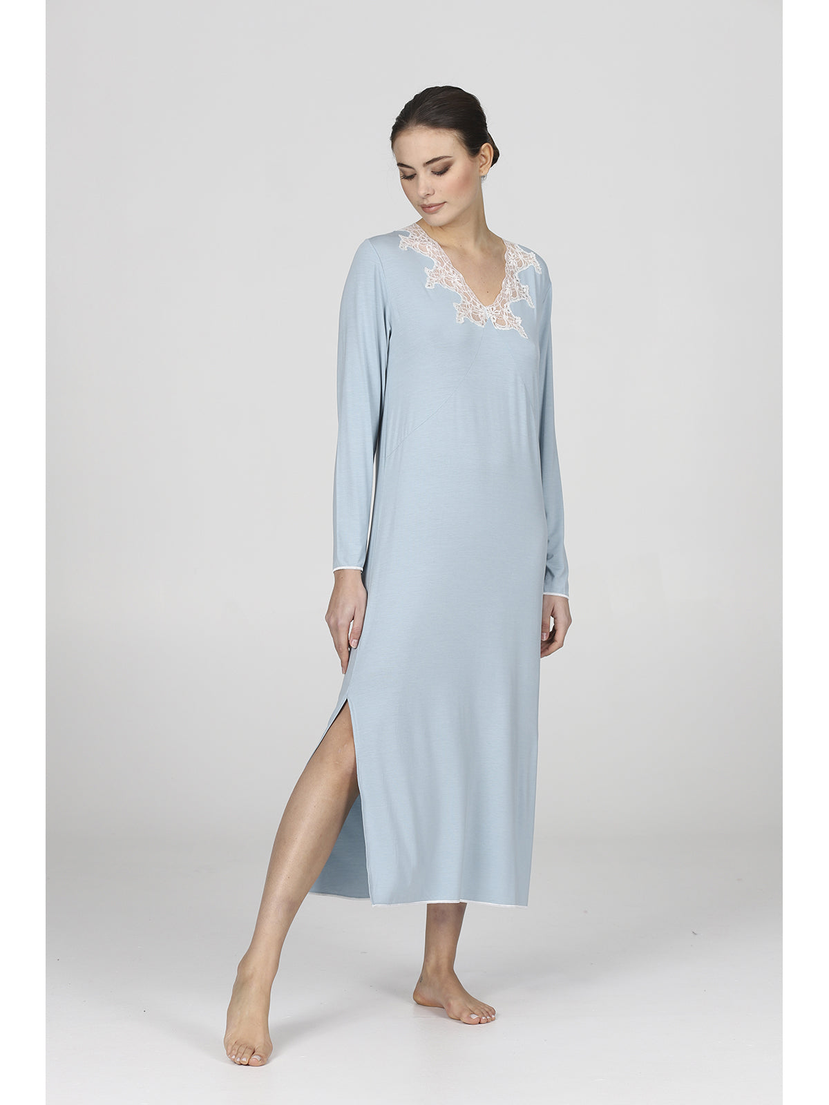 Camicia da notte lunga in modal