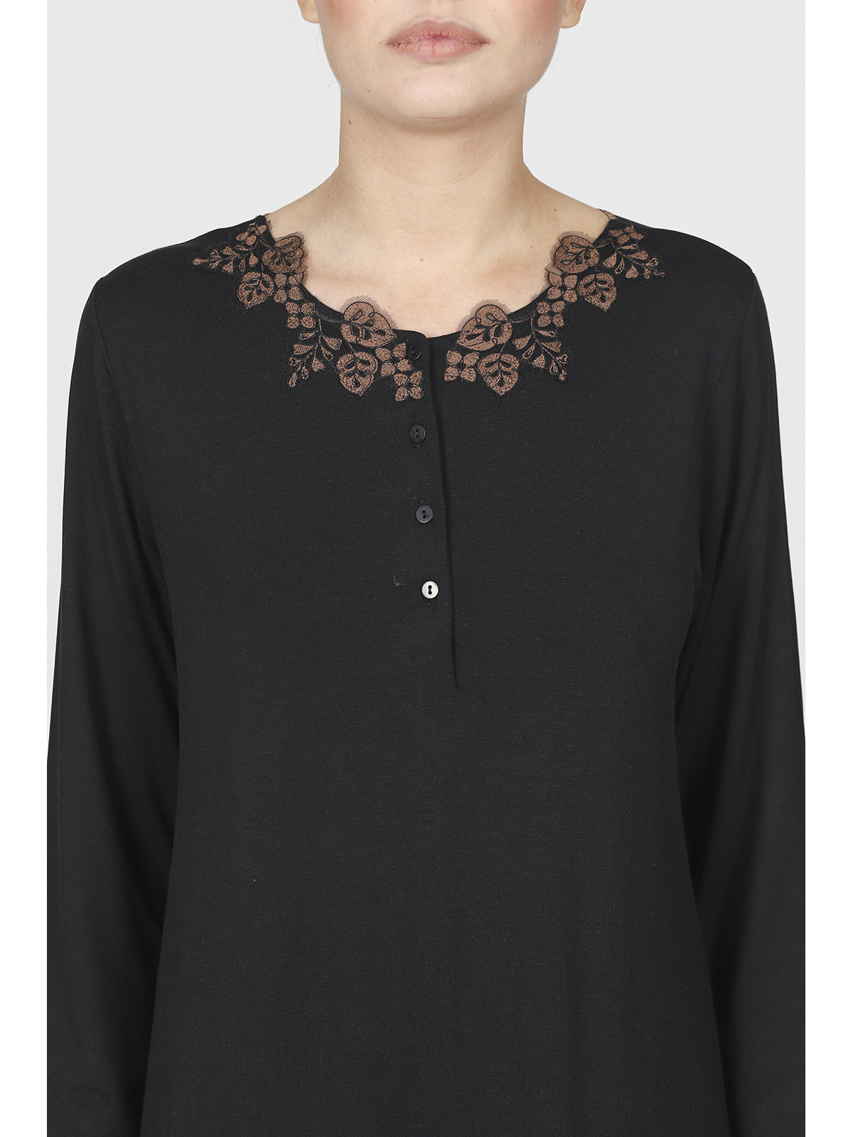 Camicia da notte lunga in modal