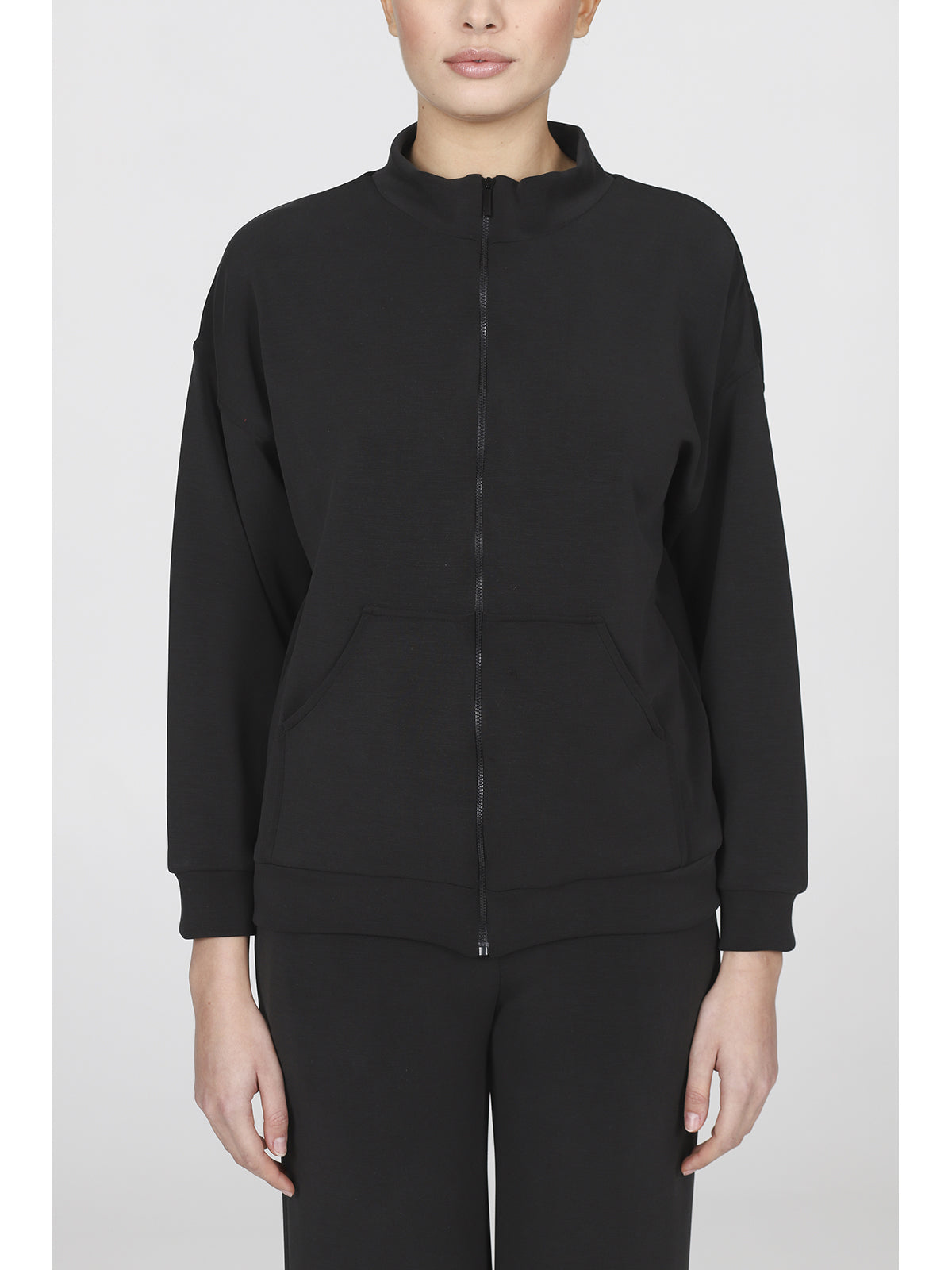 Tuta con zip in morbido micromodal