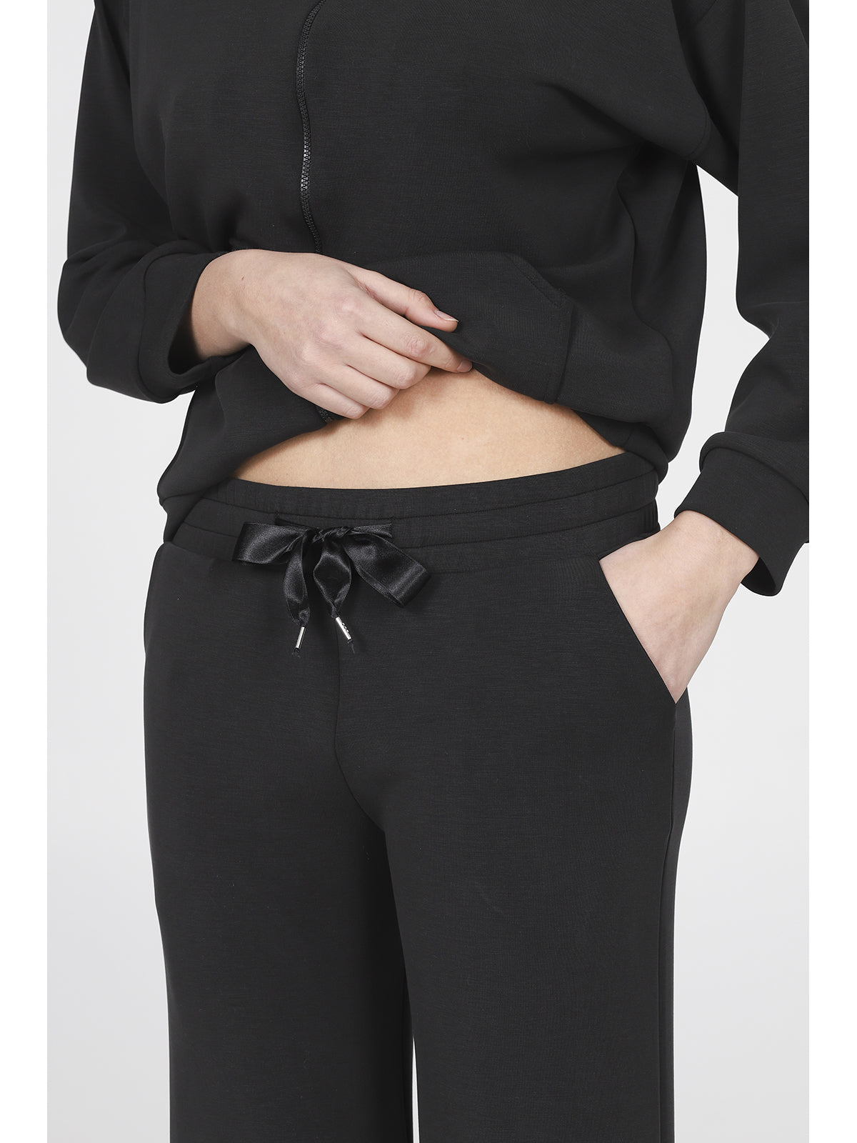 Tuta con zip in morbido micromodal