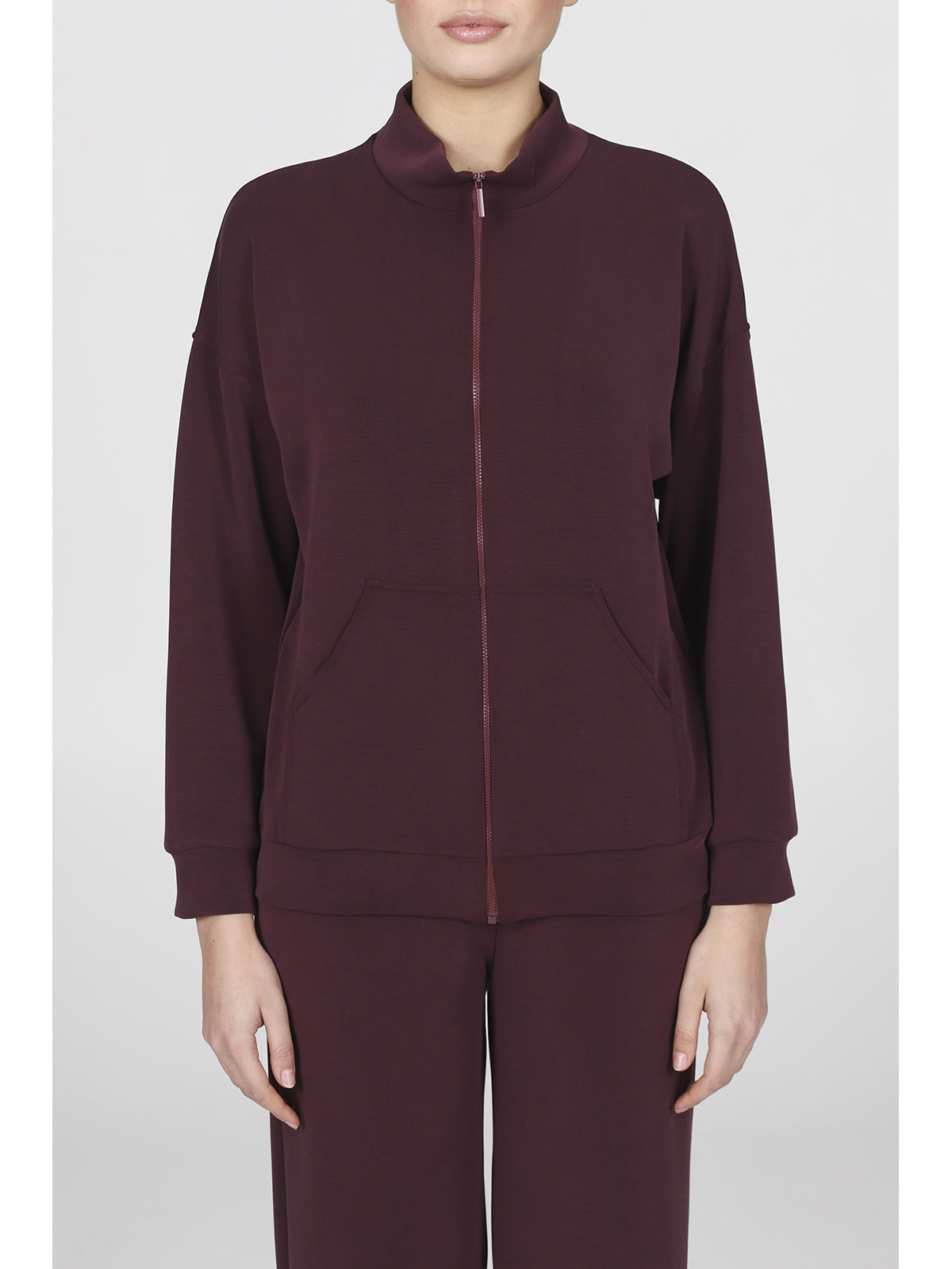Tuta con zip in morbido micromodal