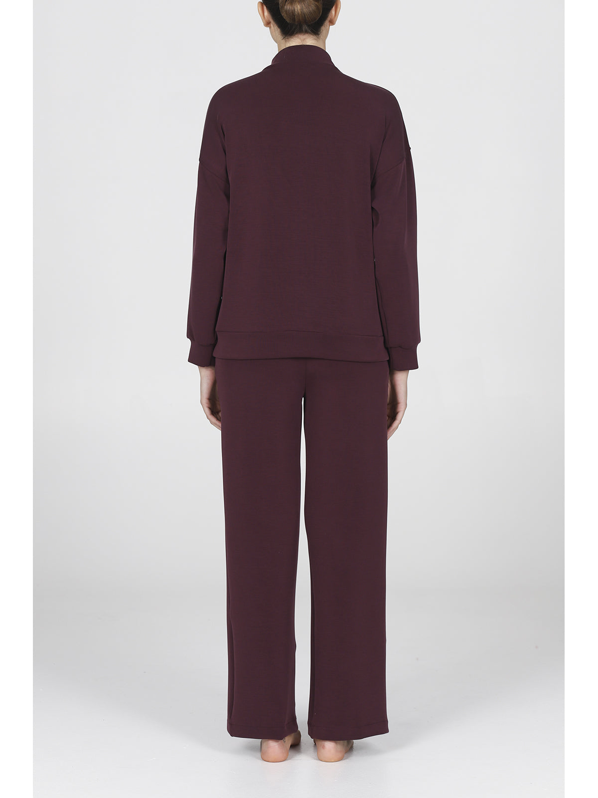 Tuta con zip in morbido micromodal
