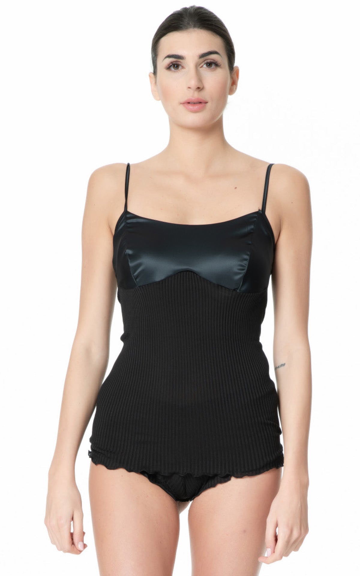 Canotta In Pura Seta Coppe Raso – Boglietti - Main Image