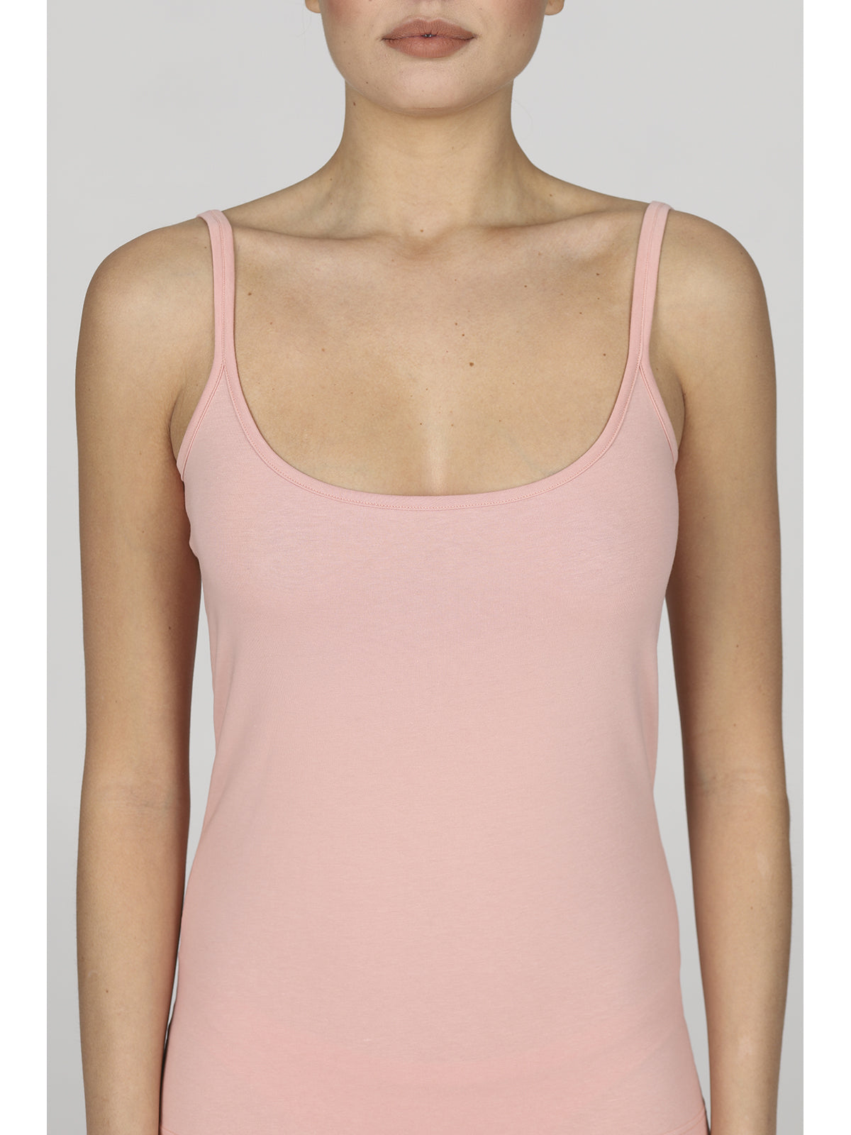 Top Colorato In Cotone Elasticizzato