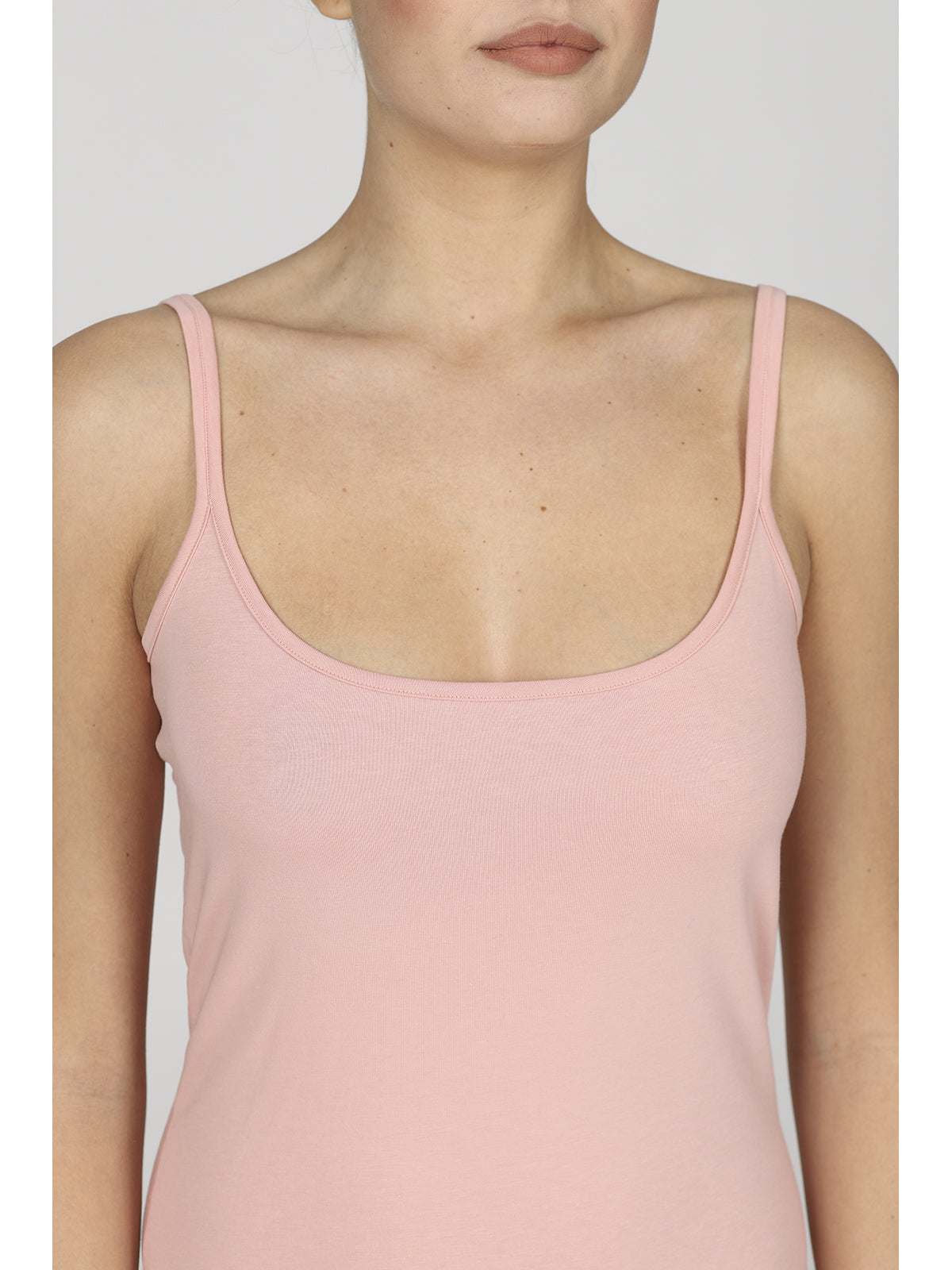 Top Colorato In Cotone Elasticizzato