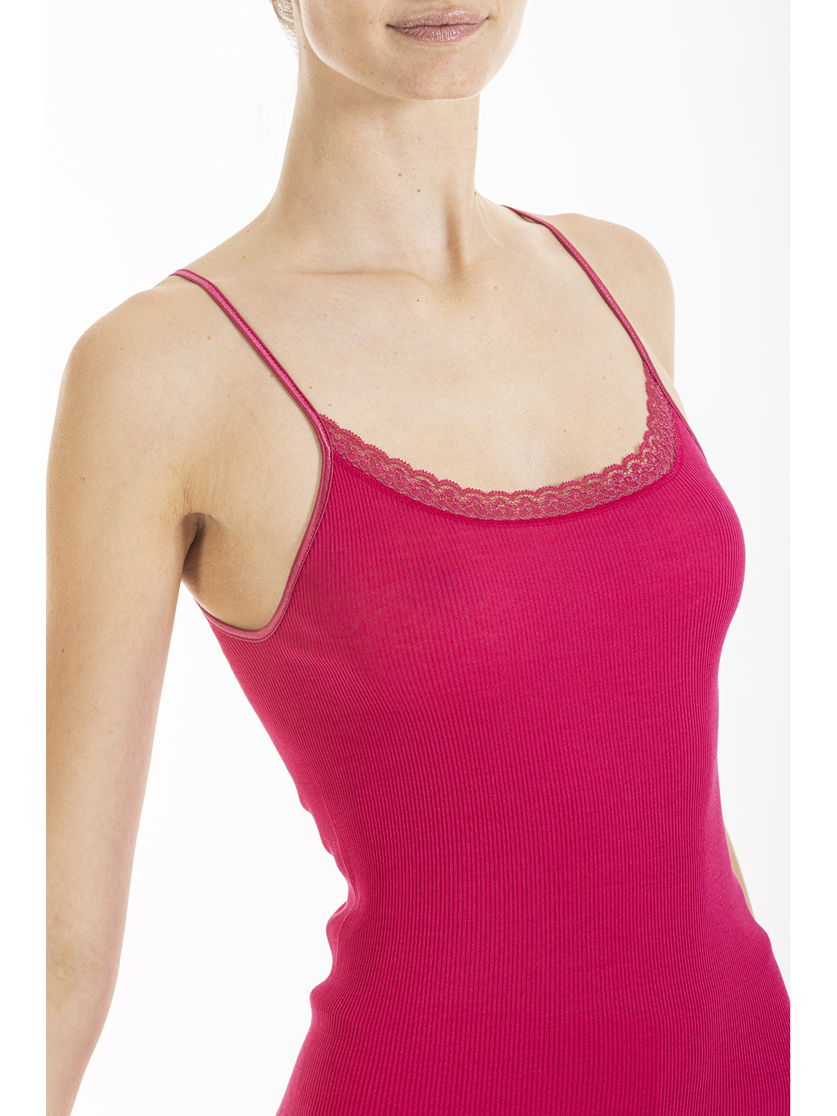 Canotta top in pregiato filoscozia® Magenta Boglietti