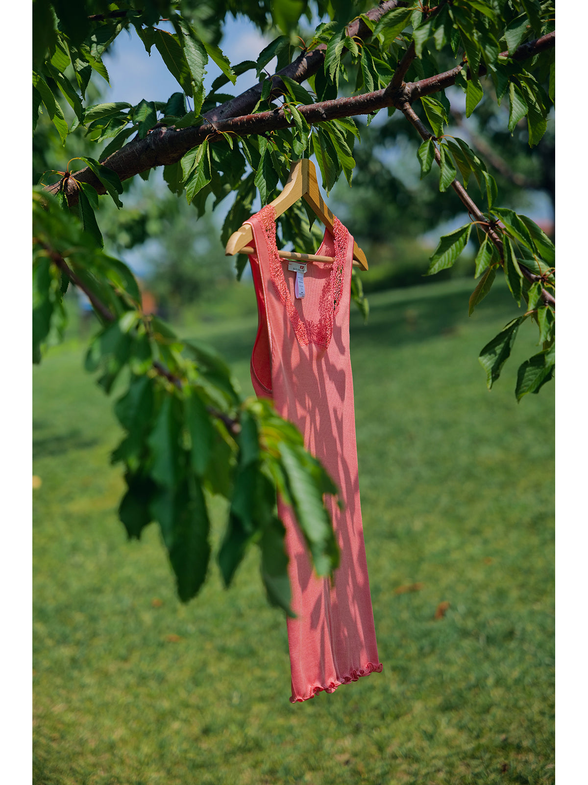 Lace tank top in premium filoscozia®