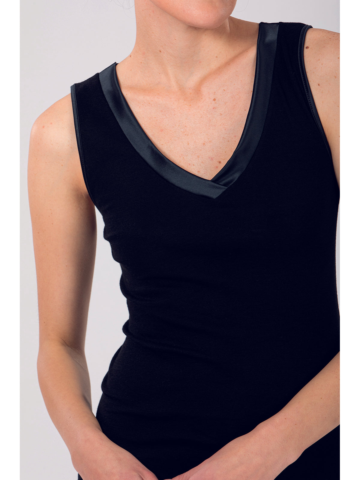 Tank Top Canotta Lana Manica Lunga Intimissimi Canotta Lana Lana