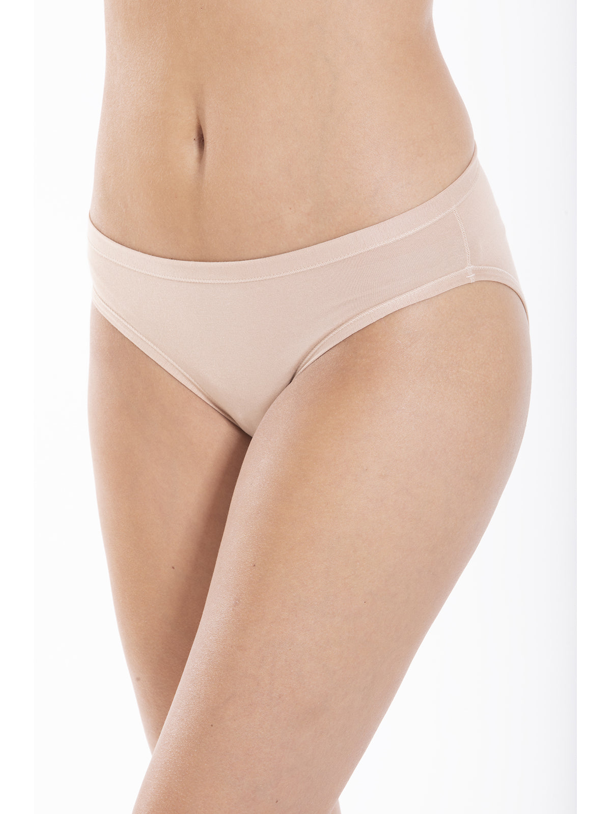 Midi slip bi-pack in cotton and micromodal