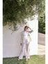 Pantaloni in lino e bamboo