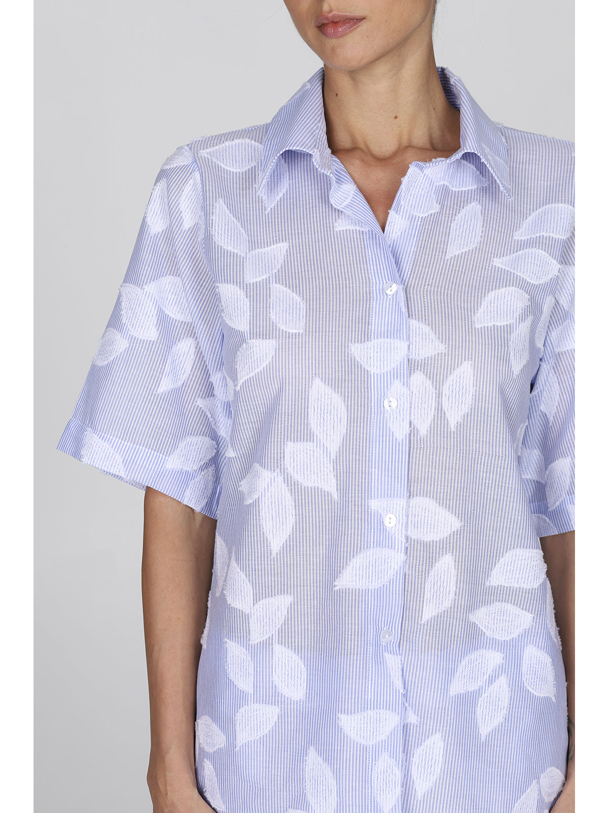 Fresco pigiama donna corto in mussola di cotone