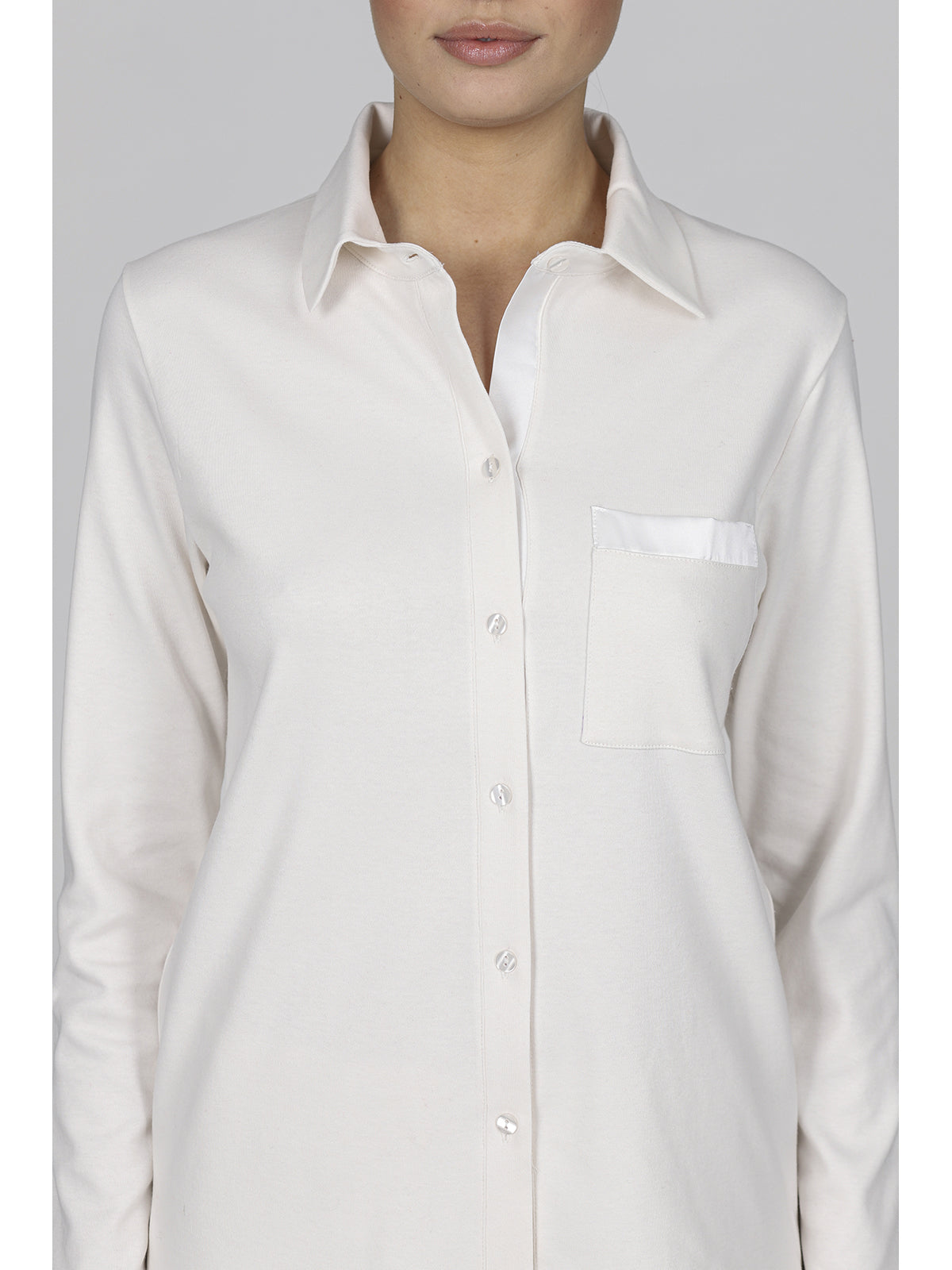 Elegante pigiama cardigan con colletto