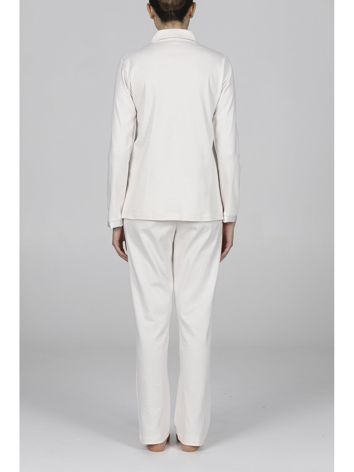 Elegante pigiama cardigan con colletto