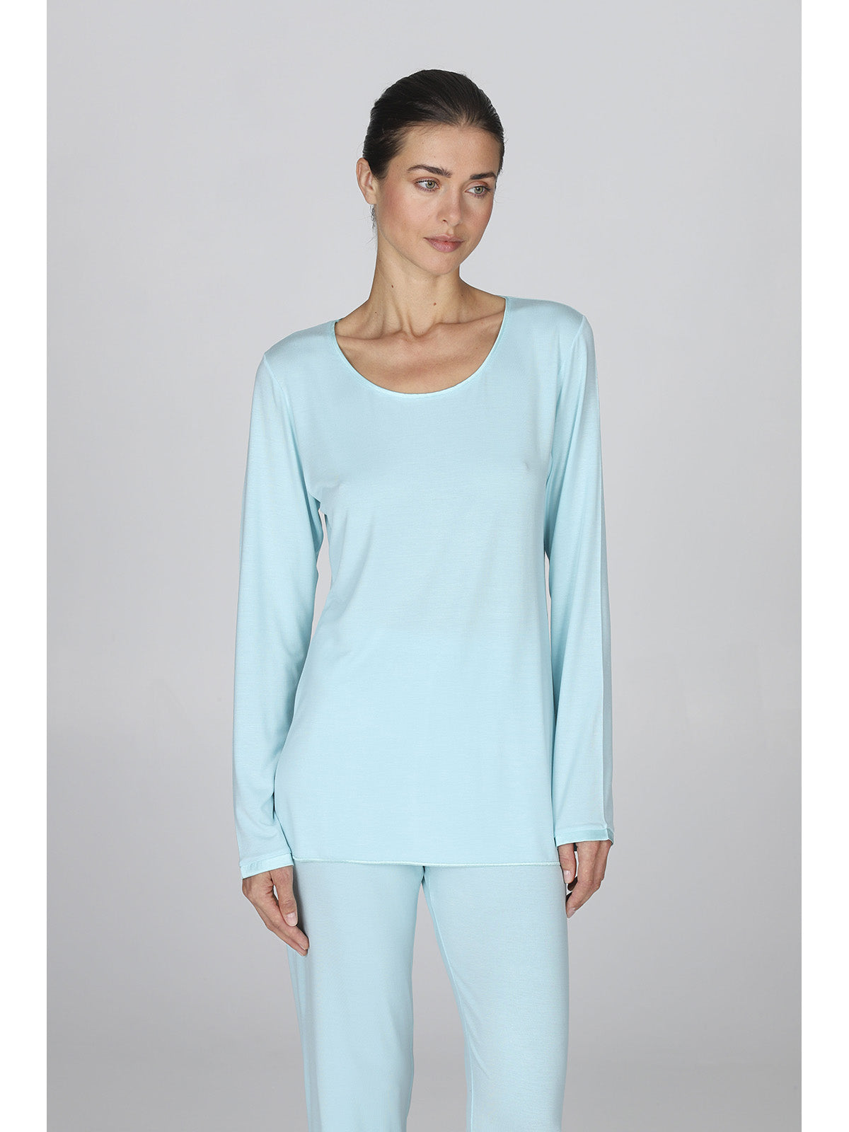 Pigiama lungo donna in morbido modal