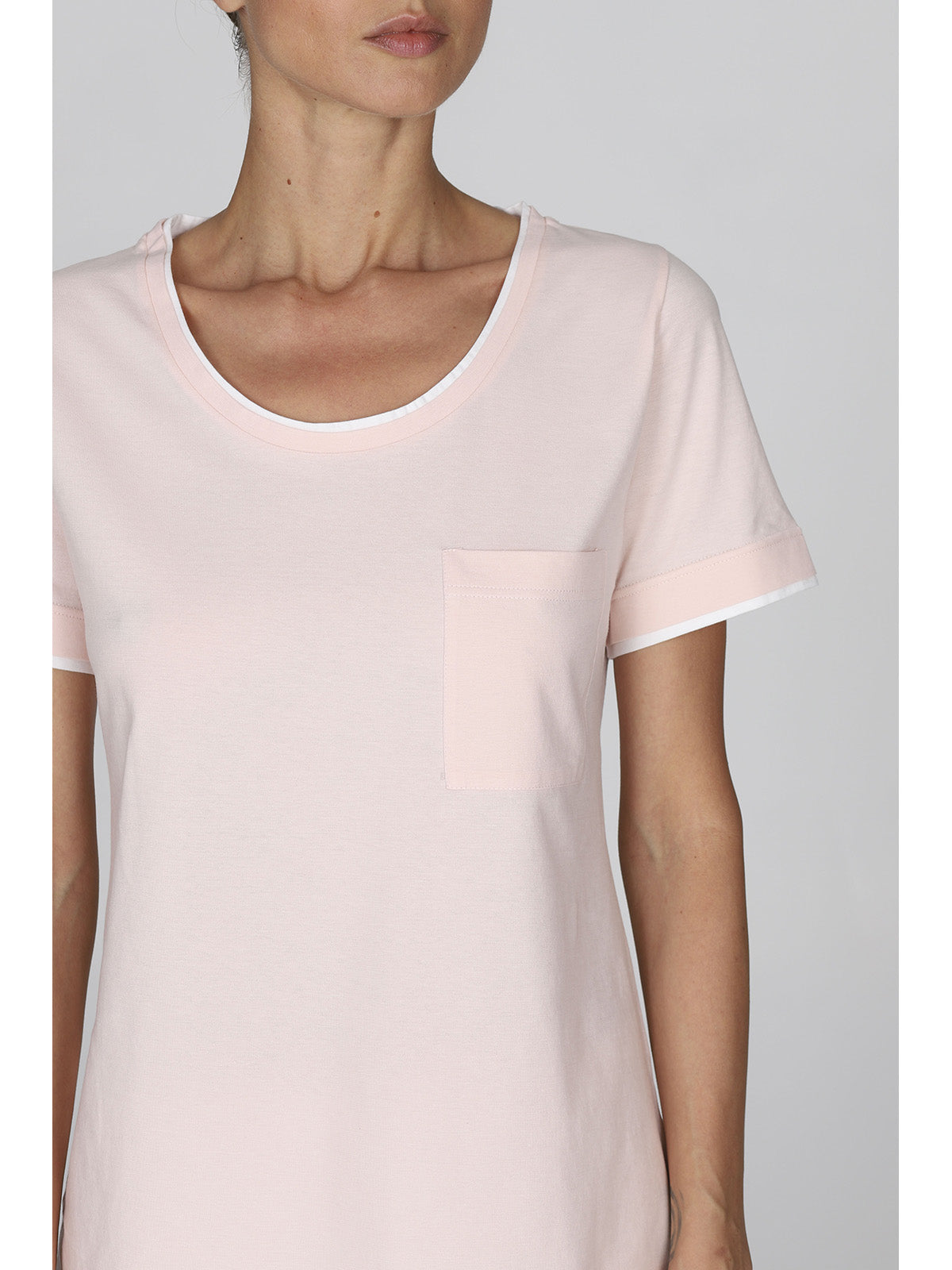 Fresco pigiama lungo donna in 100% cotone