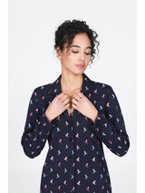 Pigiama Cardigan Con Dettaglio In Tulle