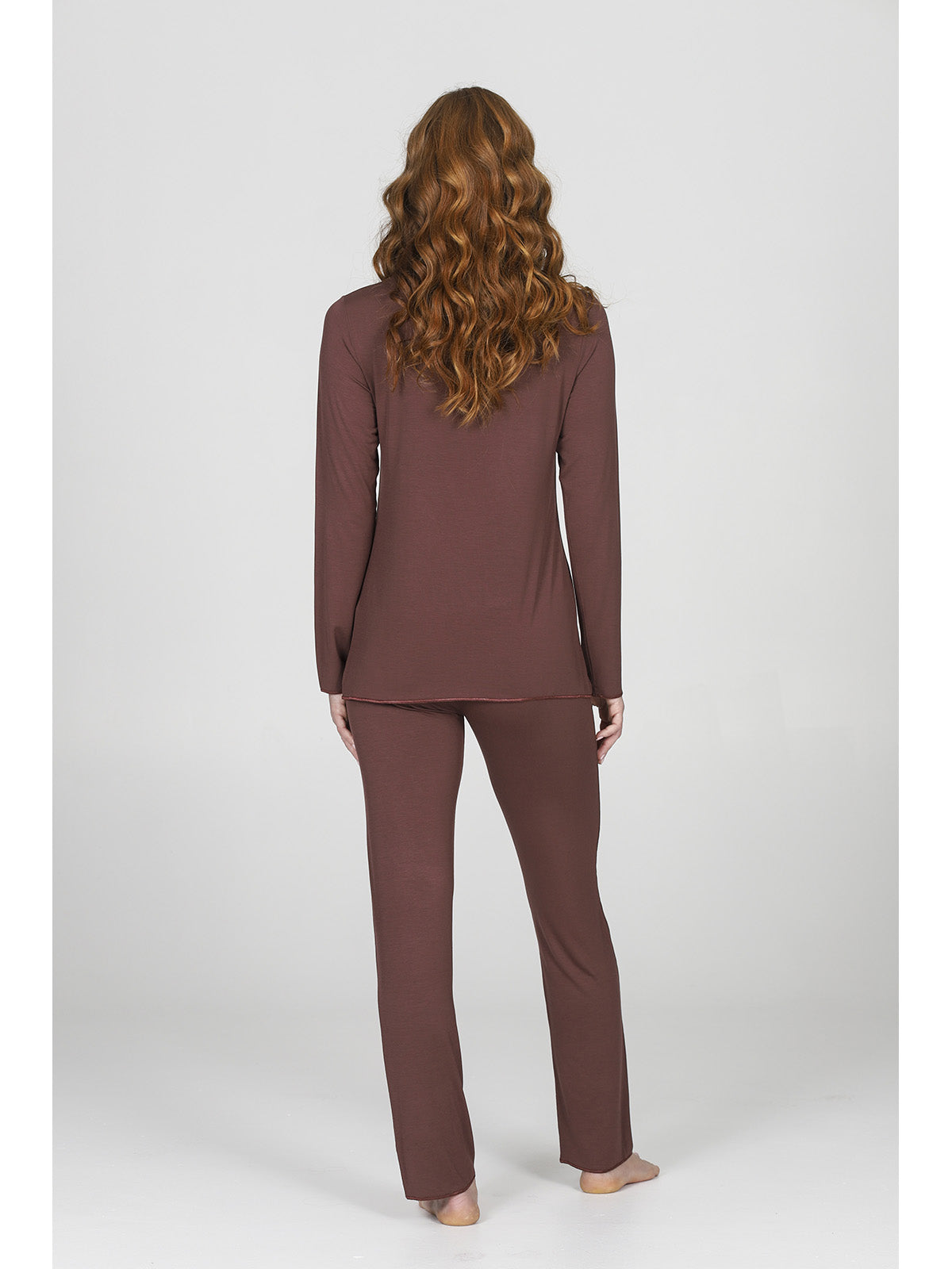 Elegante pigiama donna senza bottoni in modal