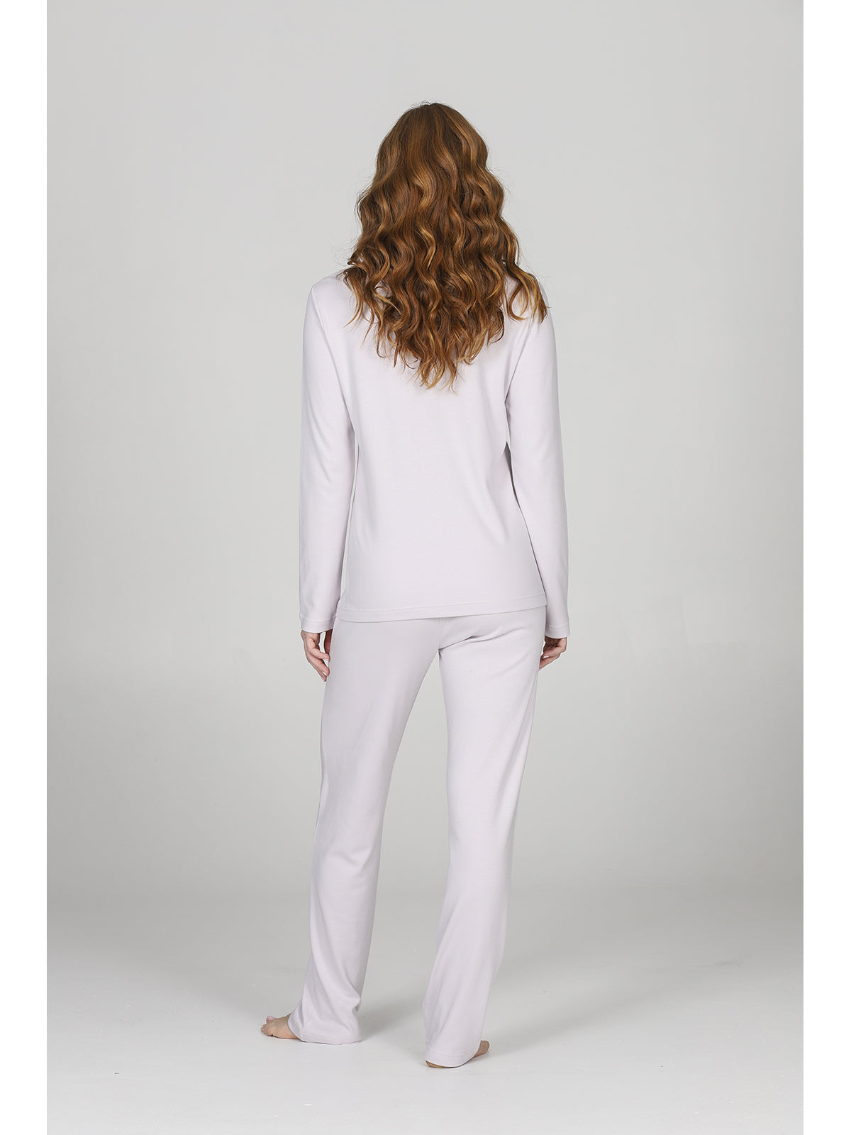 Pigiama donna a polo in cotone modal