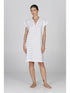Fresca camicia da notte donna rigata in puro cotone