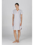 Camicia da notte donna rigata in cotone tintofilo