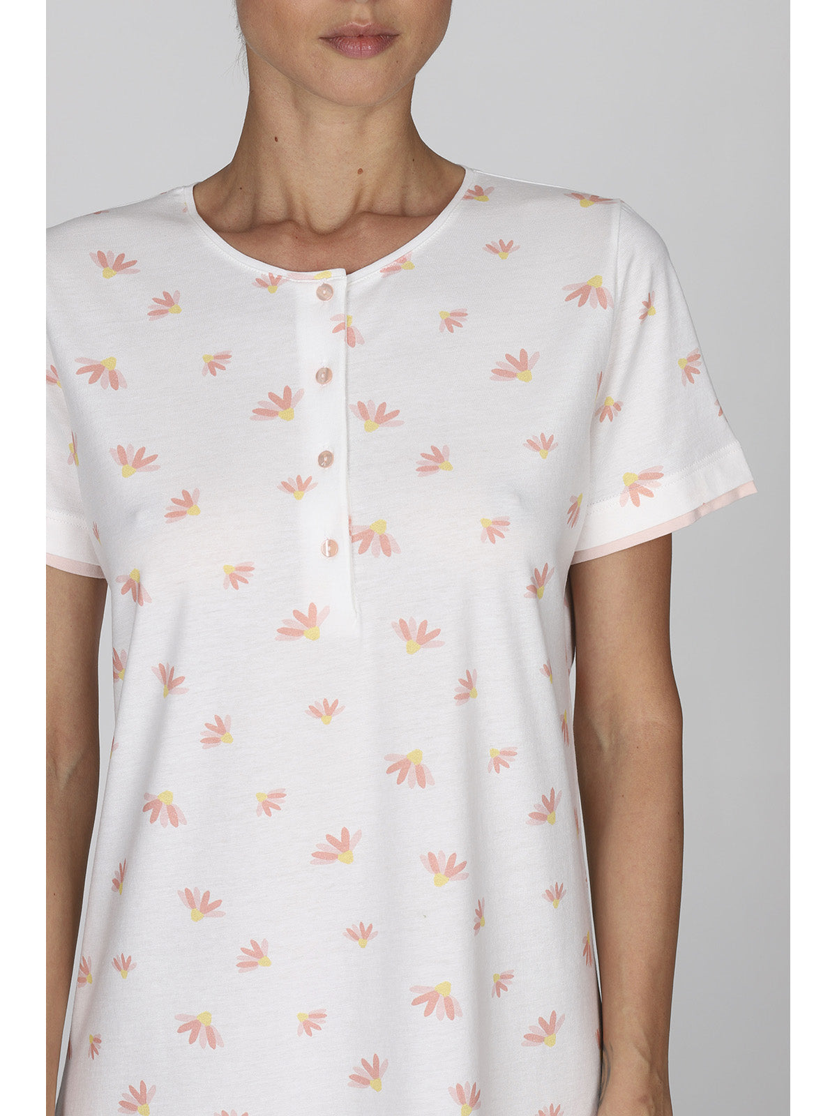 Fresca camicia da notte donna in 100% cotone