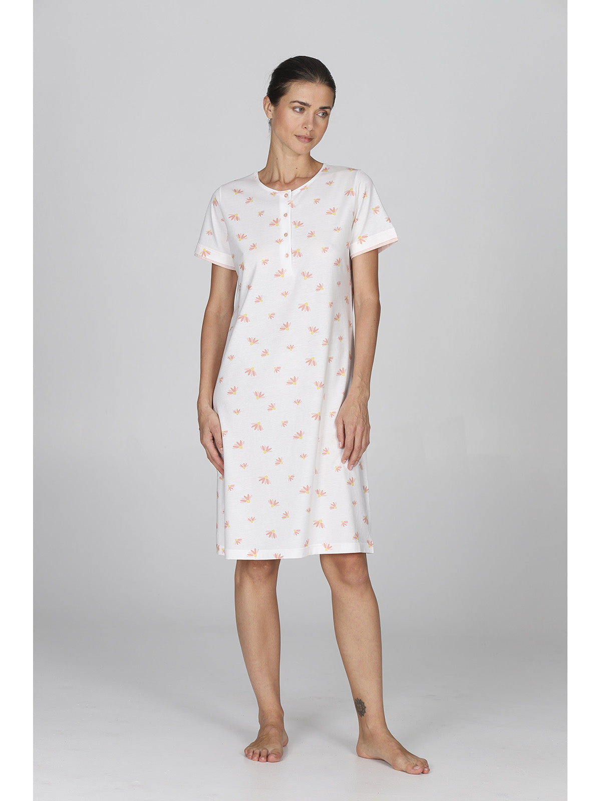 Fresca camicia da notte donna in 100% cotone