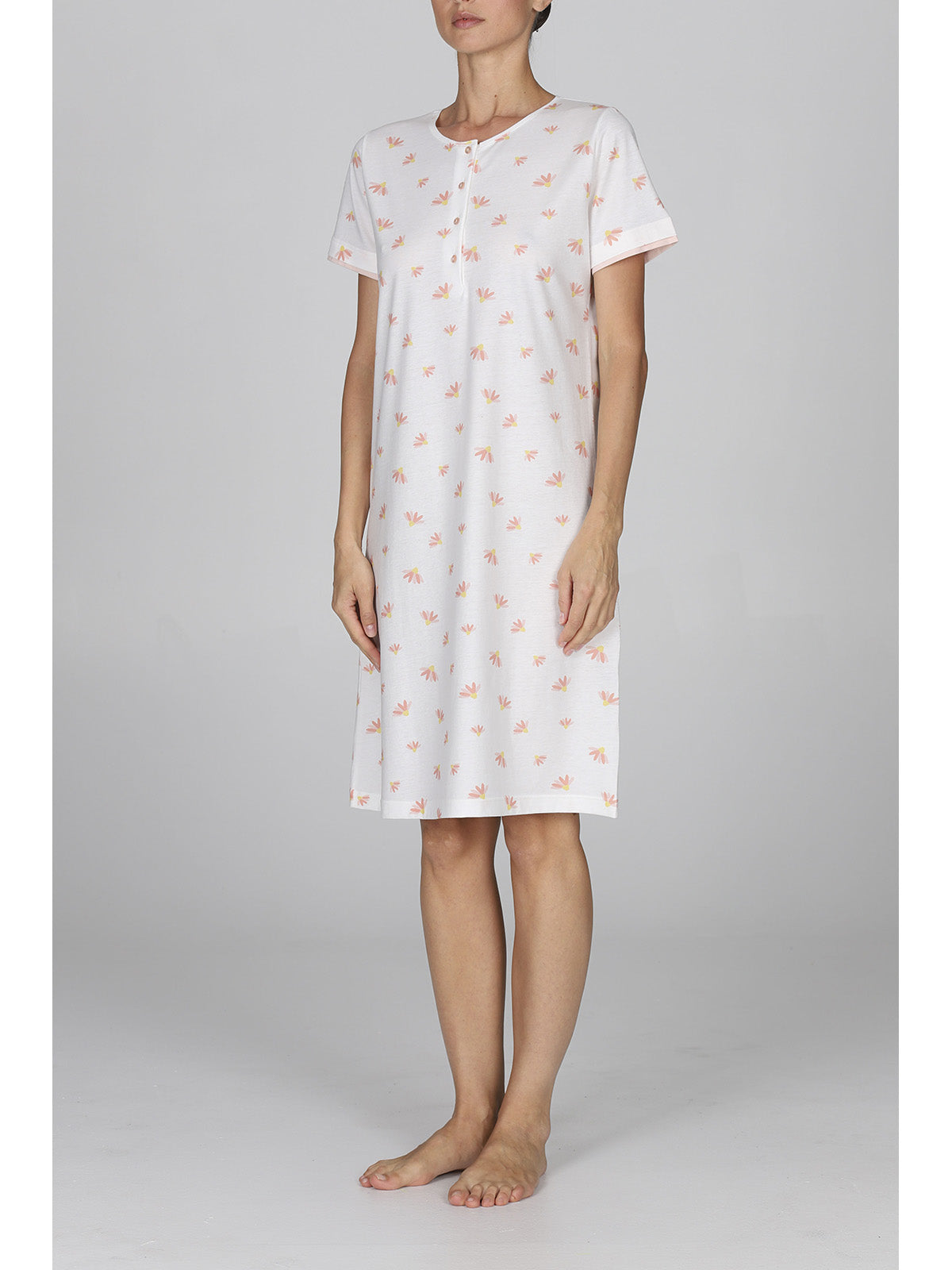 Fresca camicia da notte donna in 100% cotone