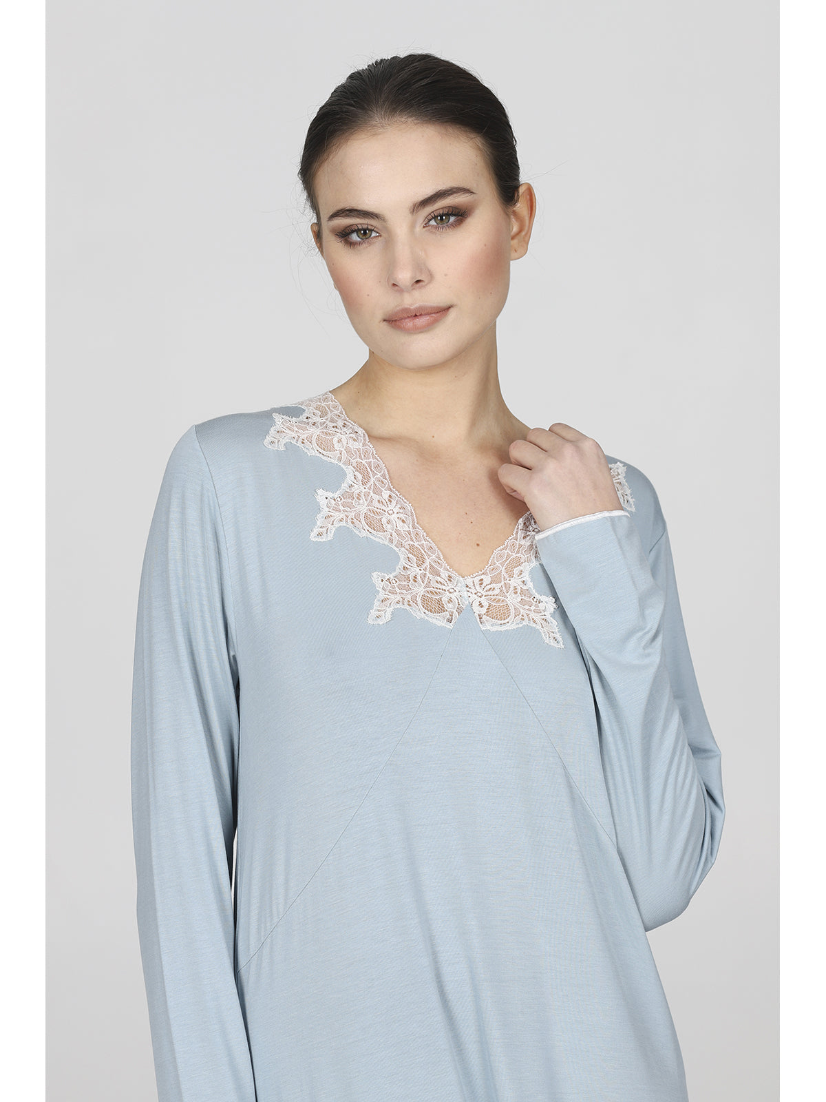Camicia da notte lunga in modal