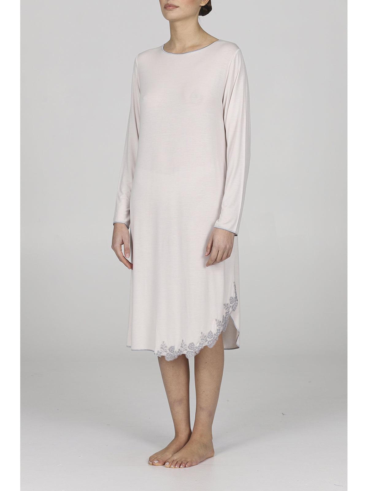 Camicia da notte con spacco in modal