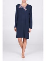 Camicia Da Notte Con Pizzo Macramè
