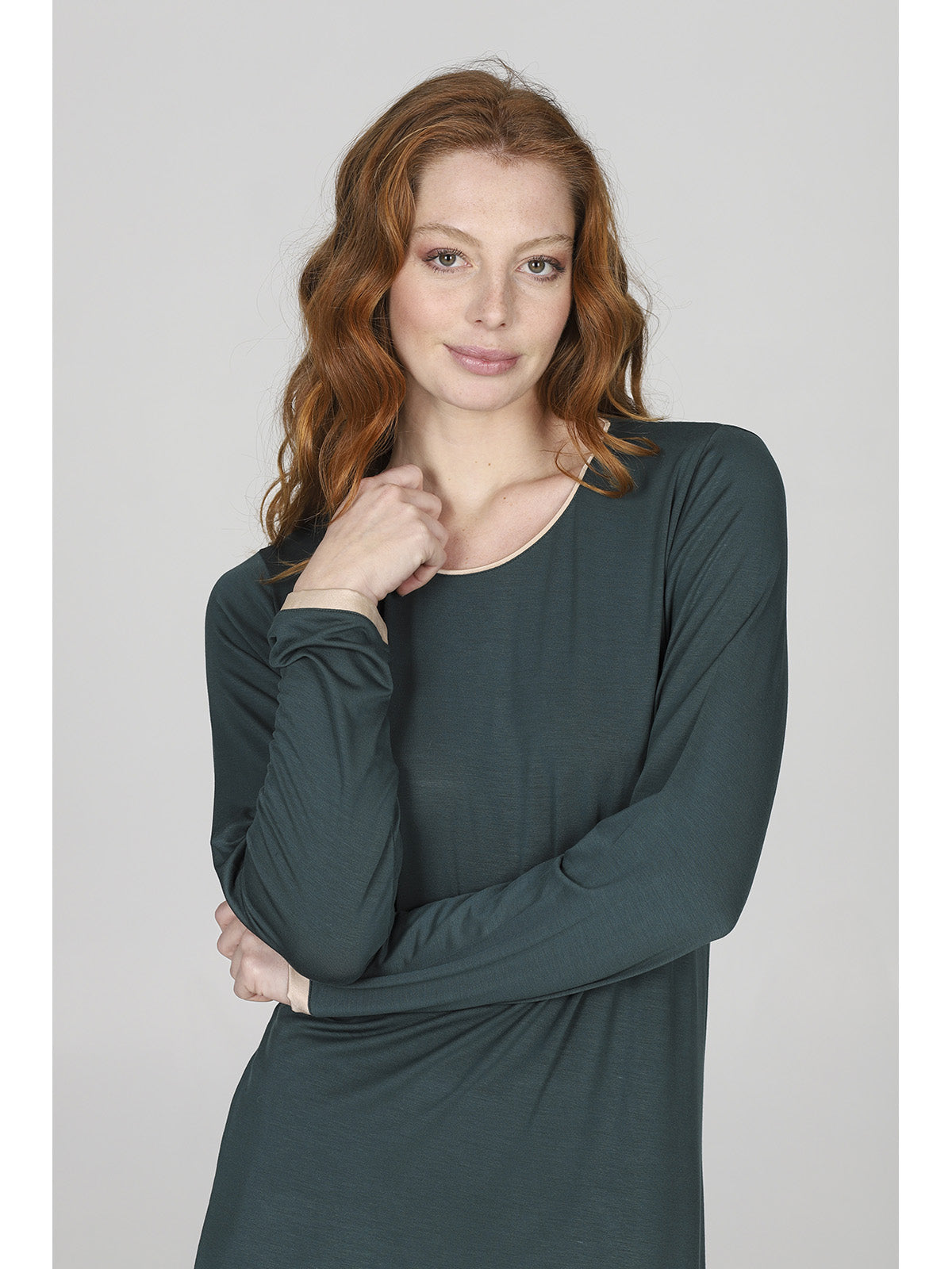 Camicia da notte stile minimal in modal