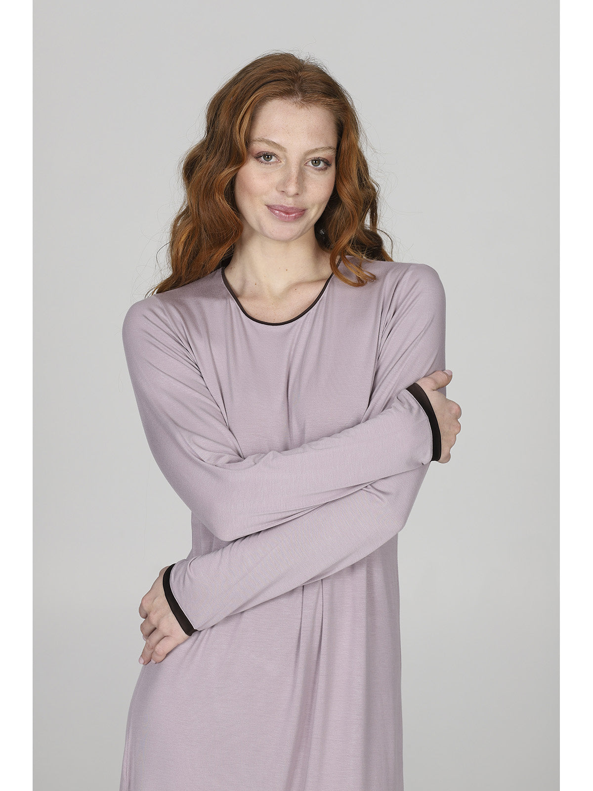 Camicia da notte stile minimal in modal