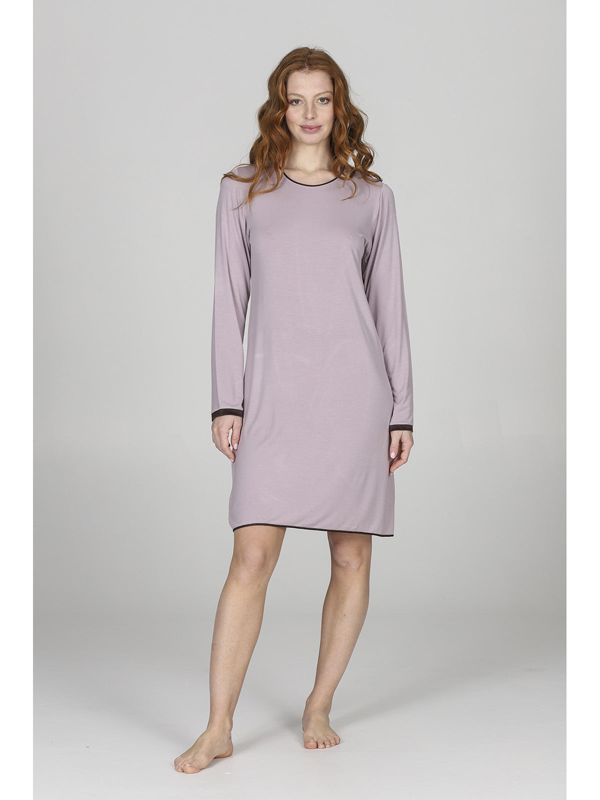 Camicia da notte stile minimal in modal