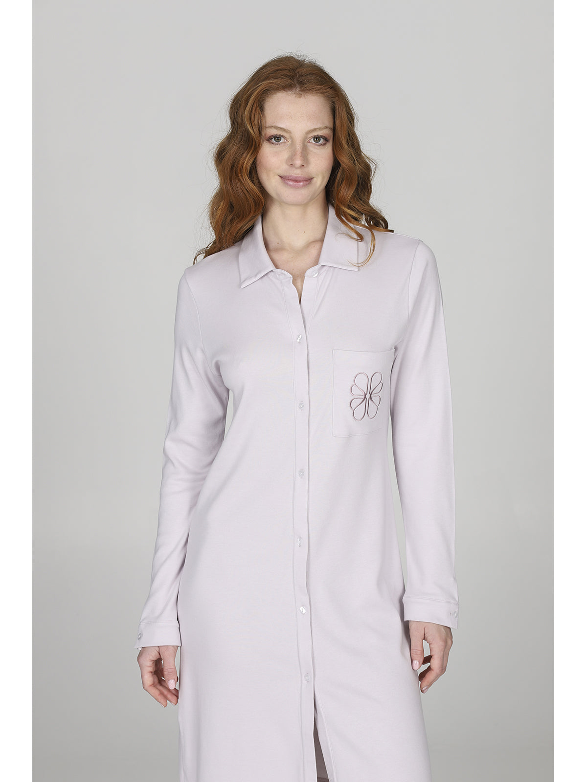 Camicia da notte apribile in cotone modal