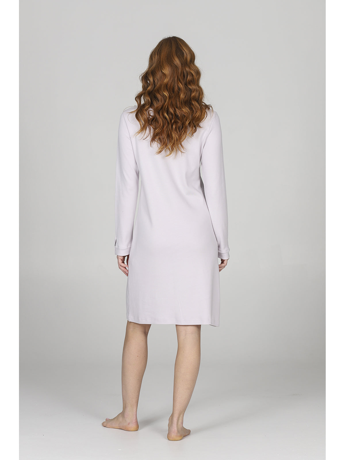 Camicia da notte apribile in cotone modal