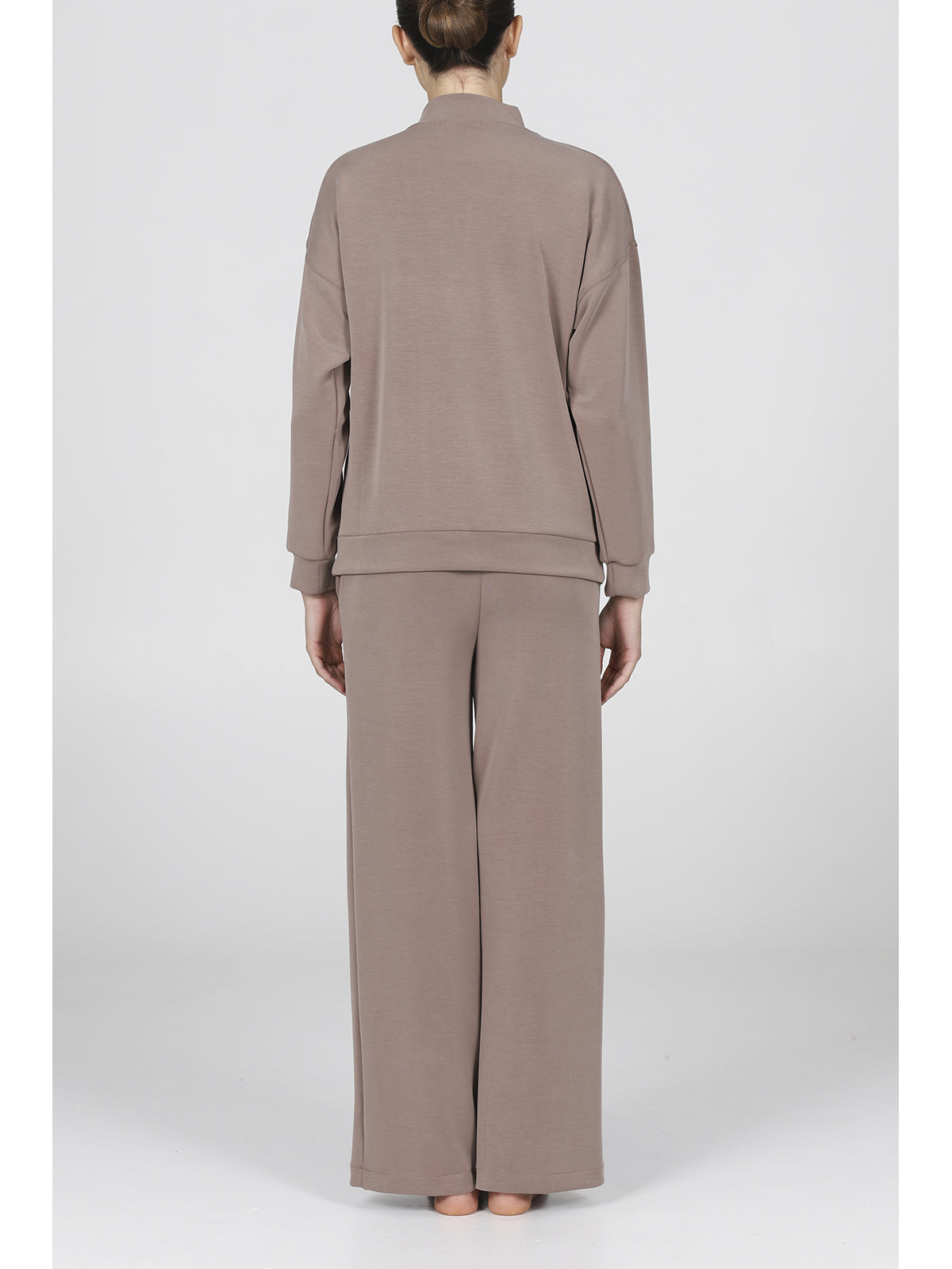 Tuta con zip in morbido micromodal