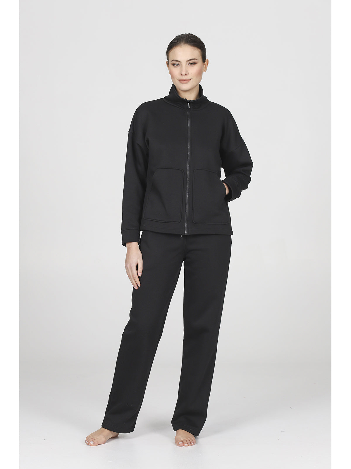 Calda tuta zip con tasconi