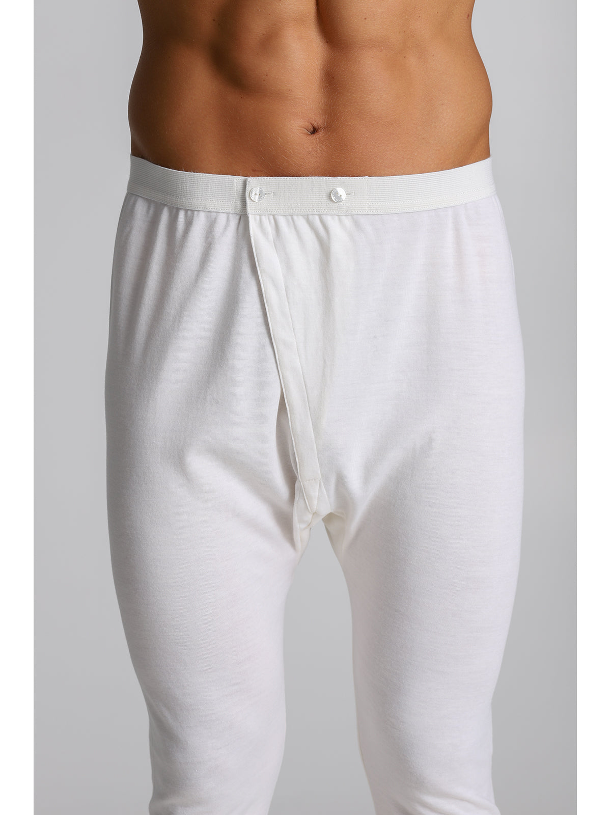 Mutande Termiche Uomo In Lana E Cotone - Gamba Lunga, Calde E Comode | Set Da 3 Pezzi | Made In Italy - Foto 3