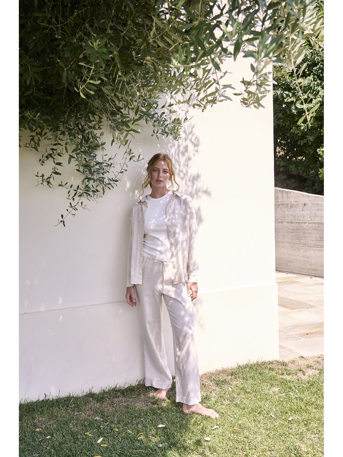 Raffinata camicia donna in lino e bamboo