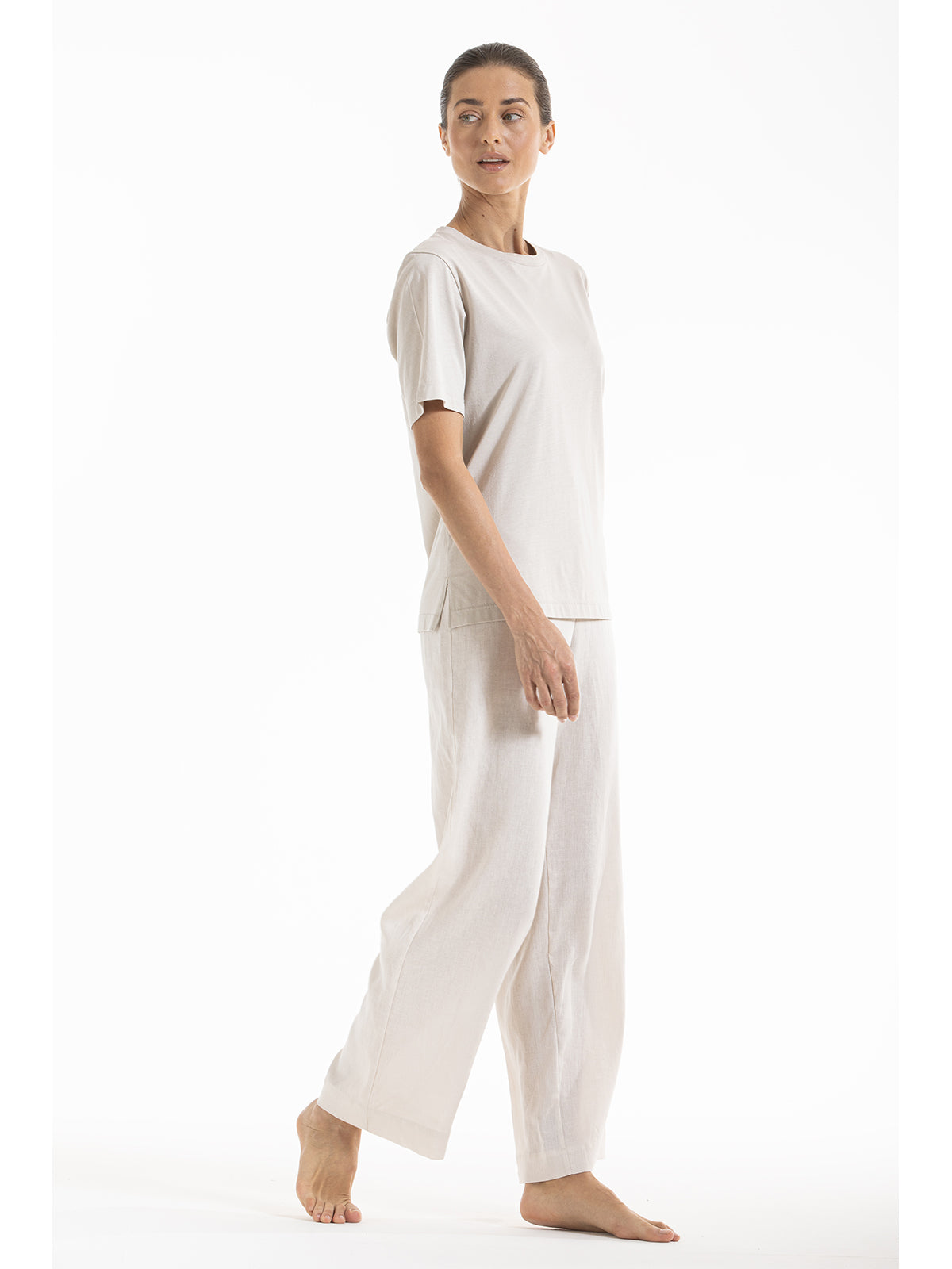 Maglietta donna in cotone naturale e bamboo antibatterico