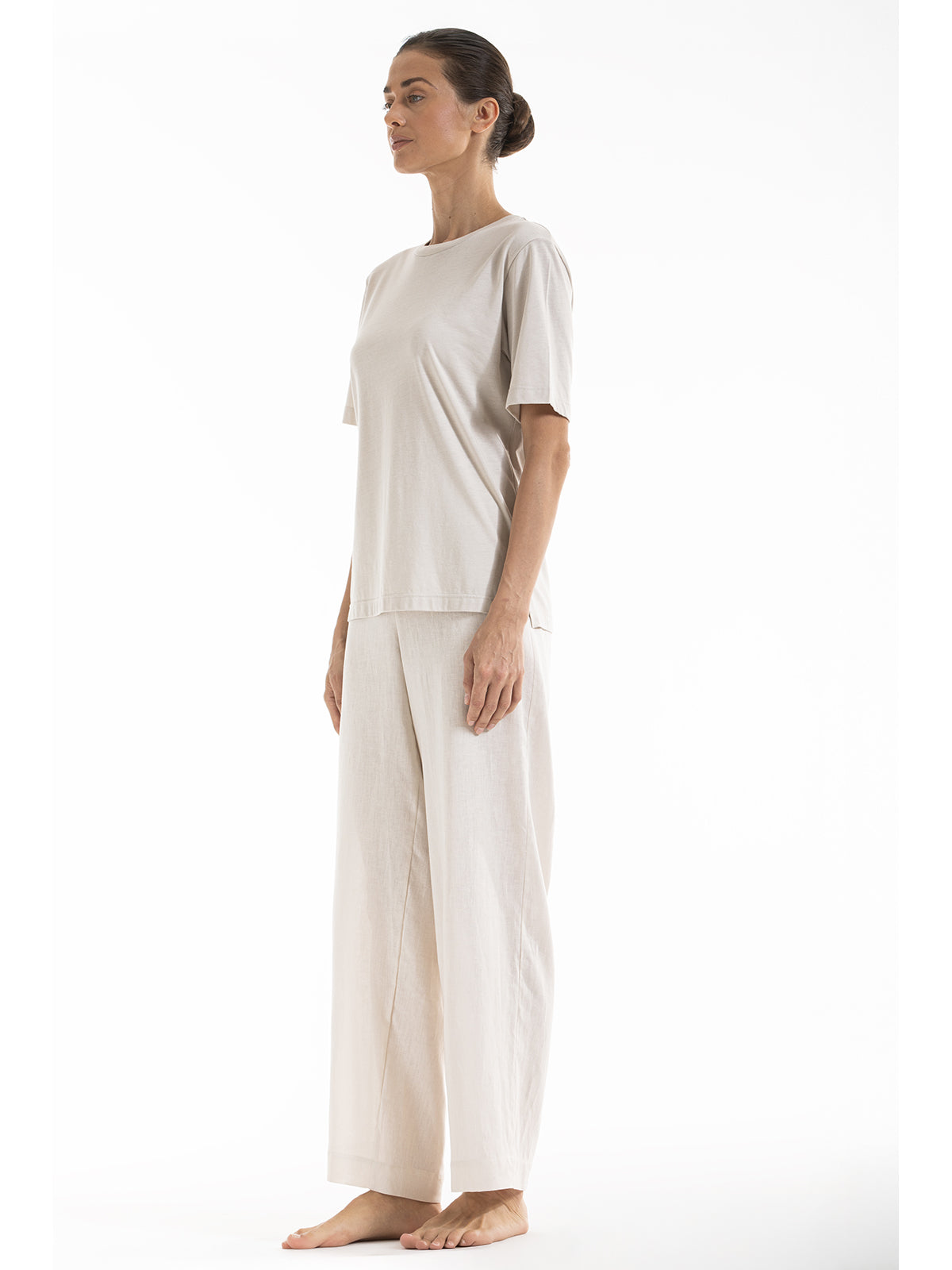 Maglietta donna in cotone naturale e bamboo antibatterico