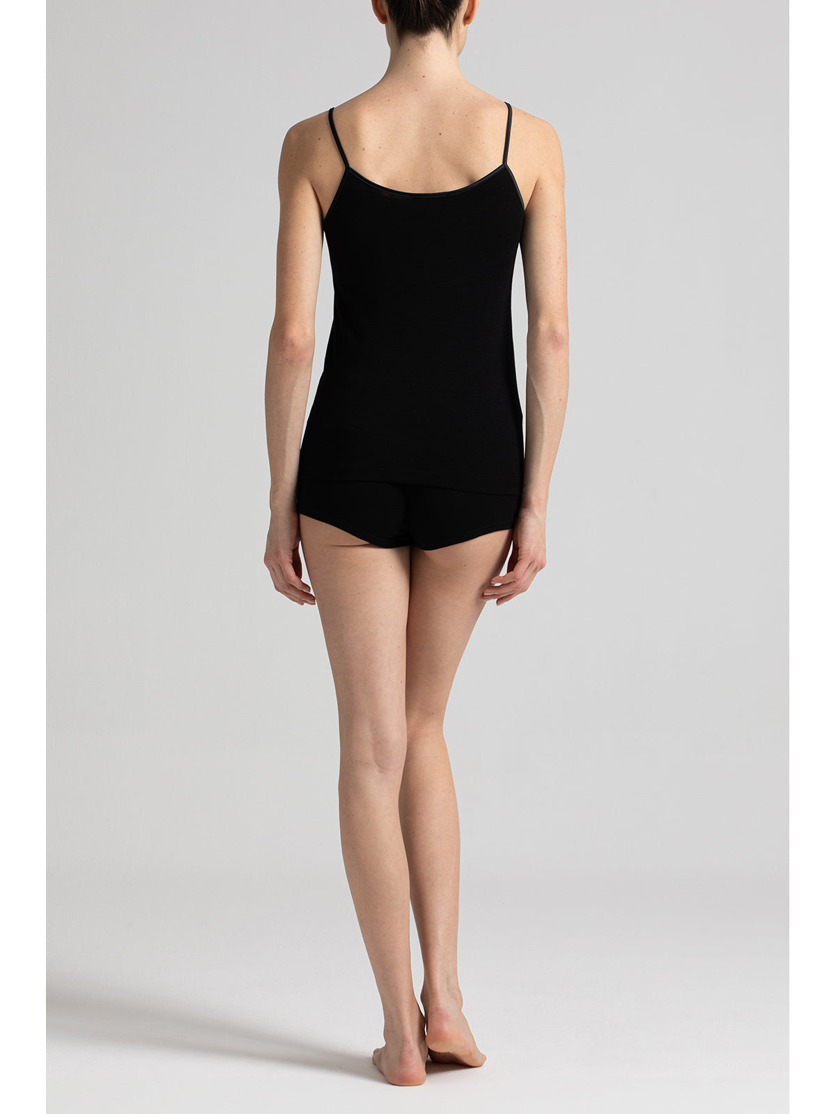 Calda canotta top in lana e cotone