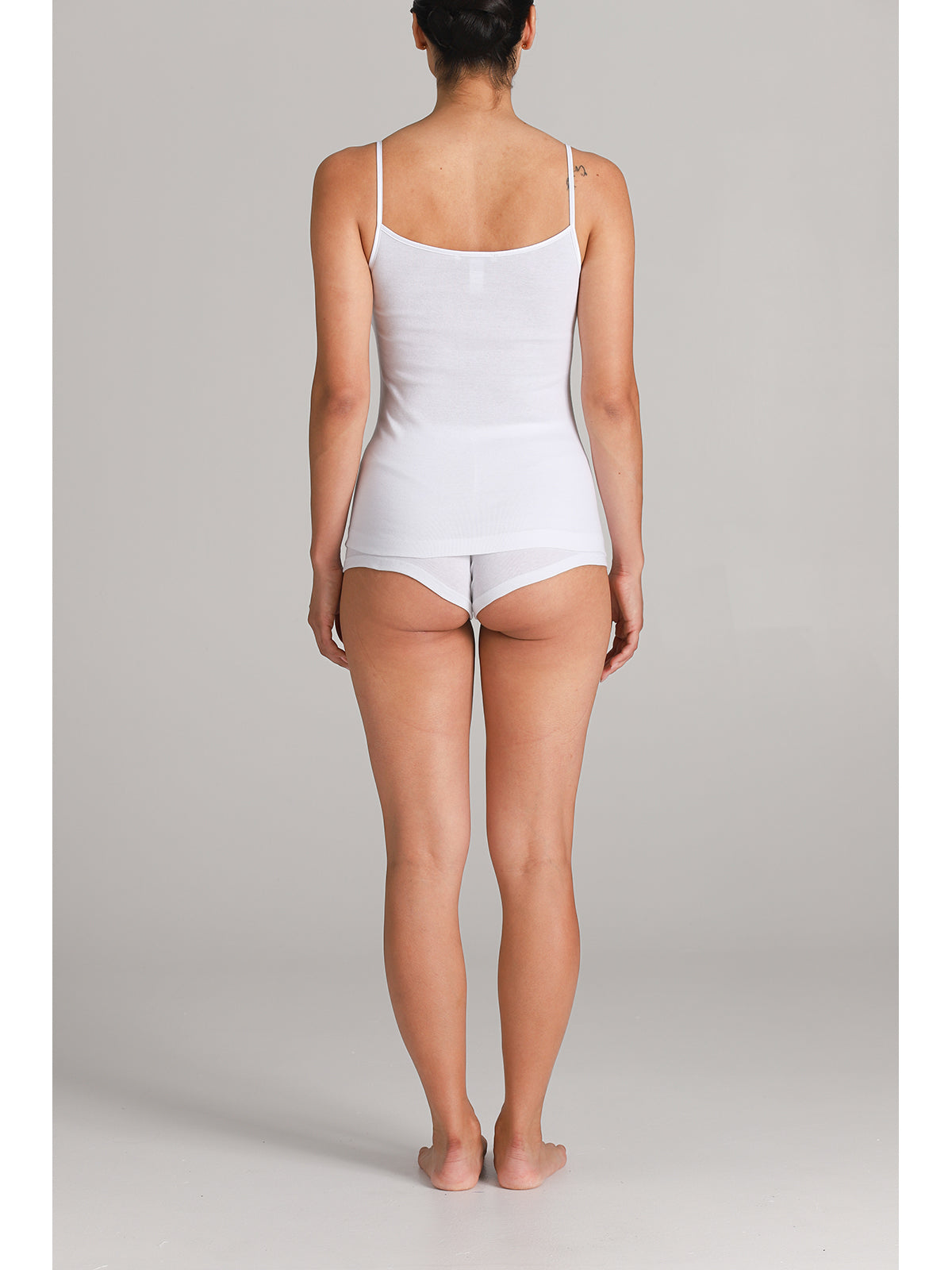 Canotta top donna in puro cotone naturale