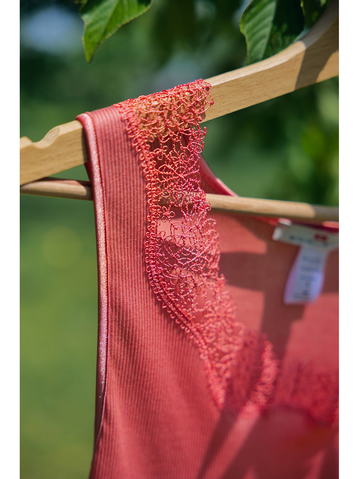 Lace tank top in premium filoscozia®