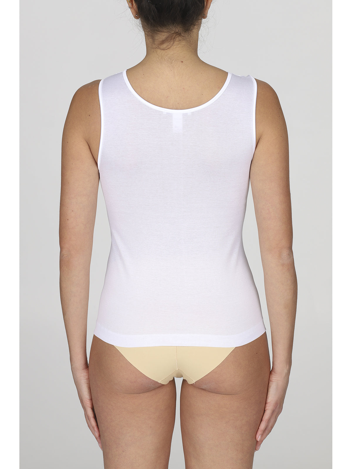 Canotta con pizzo elastico